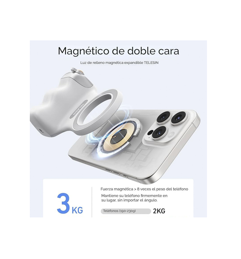 Telesin fun shot magnetic grip - Imagen 4