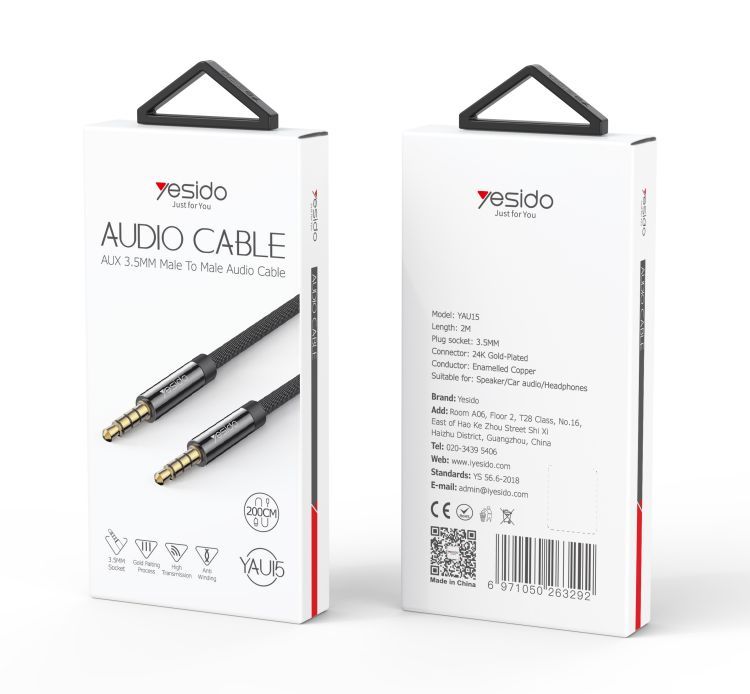Cable auxiliar 3.5mm YESIDO - Imagen 2